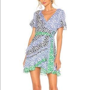 Tanya Taylor Bianka Floral Wrap Dress